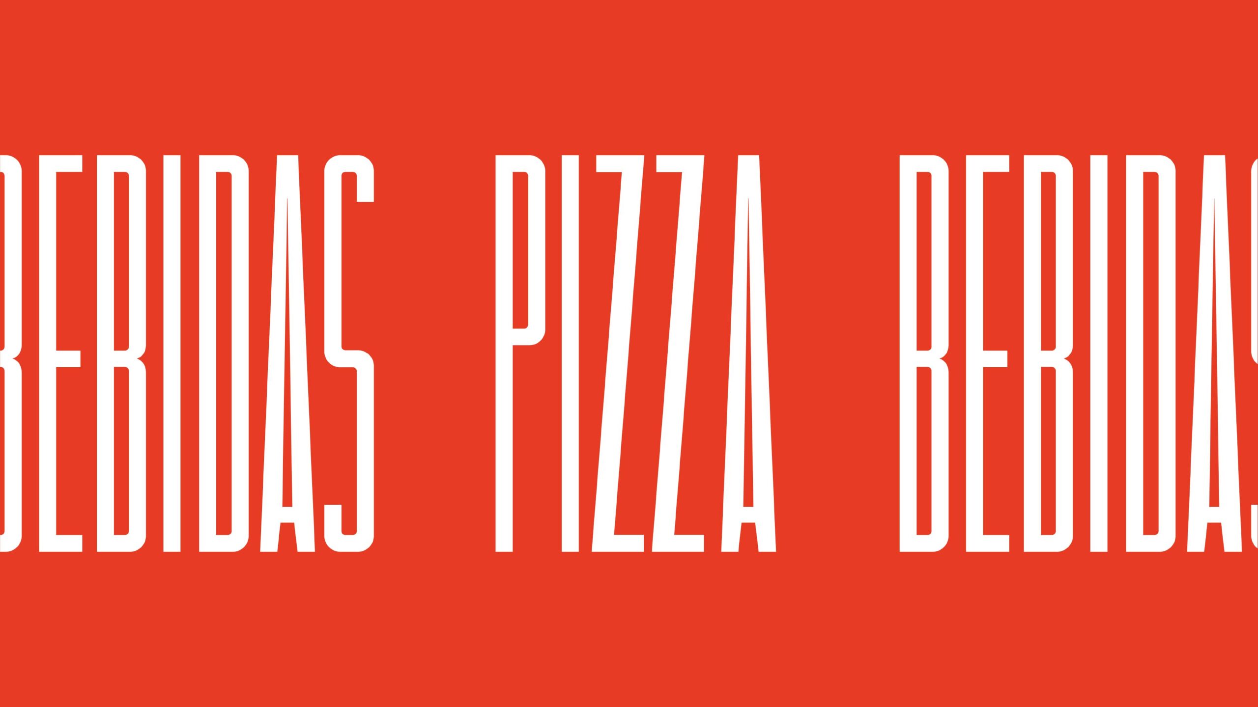 Food branding services and typography for Melt Pizza